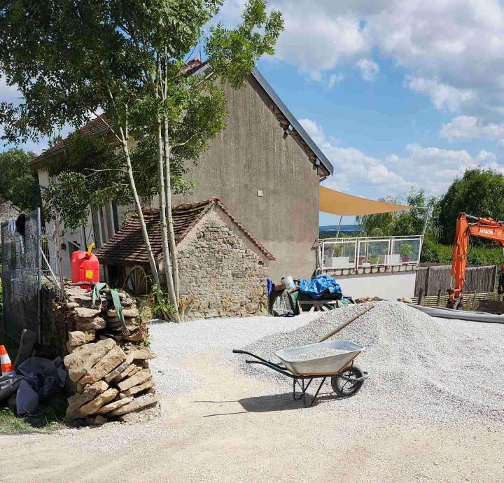 Aménagement espace extérieur Semur-en-Auxois